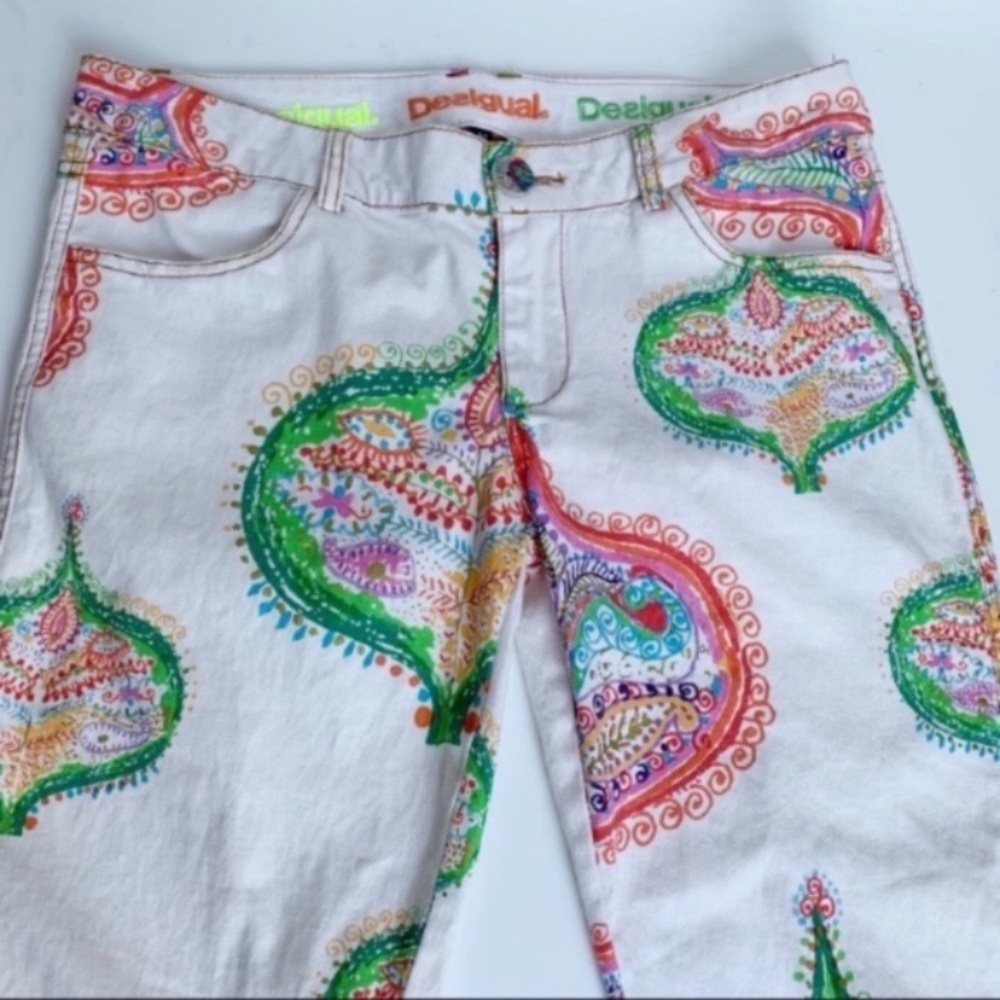 Desigual ‘Zelda’ Multicolor Patterned Women Jeans - Picture 4 of 10